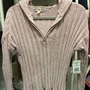 Lilac ribbed sweater